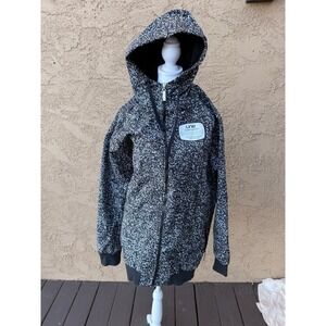 Line Skis Company unisex zipup Windbreaker size XL Black And White